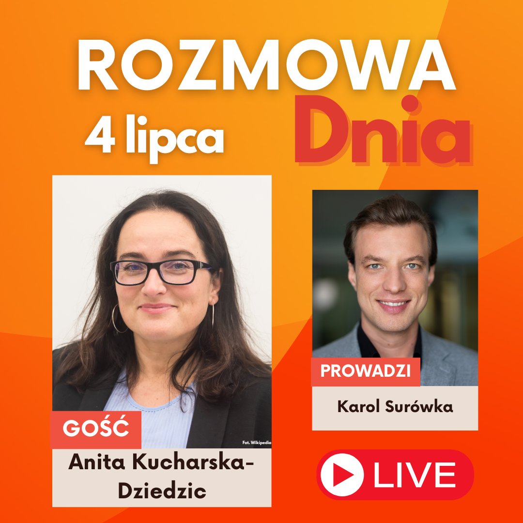Jedynka – Program 1 Polskiego Radia (@radiowajedynka) on Twitter photo 🔸 Gościem #RozmowaDnia u <a href="/SurowKarol/">Karol Surowka</a> po 16:30 będzie <a href="/AnitaKDZG/">Anita Kucharska-Dziedzic - posłanka na Sejm RP 💪⚡</a> - <a href="/__Lewica/">Lewica</a> 🎙️
🔊 Słuchajcie nas na antenie i przez player: player.polskieradio.pl/anteny/jedynka 🔸 Gościem #RozmowaDnia u <a href="/SurowKarol/">Karol Surowka</a> po 16:30 będzie <a href="/AnitaKDZG/">Anita Kucharska-Dziedzic - posłanka na Sejm RP 💪⚡</a> - <a href="/__Lewica/">Lewica</a> 🎙️
🔊 Słuchajcie nas na antenie i przez player: player.polskieradio.pl/anteny/jedynka