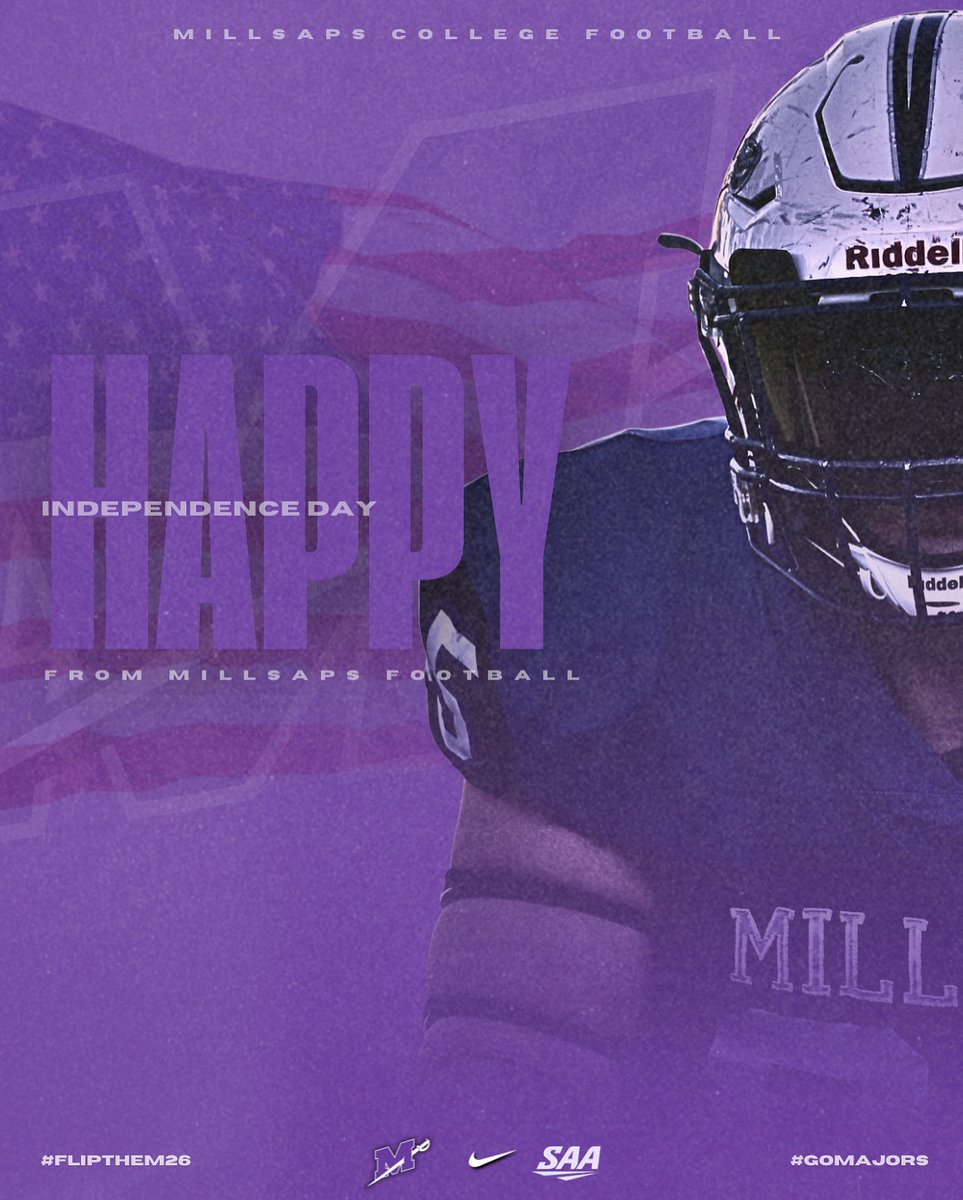 Millsaps Football (@majorsfootball) on Twitter photo 🇺🇸Happy Independence Day from Millsaps Football!
#GoMajors | #FliptheM 🇺🇸Happy Independence Day from Millsaps Football!
#GoMajors | #FliptheM