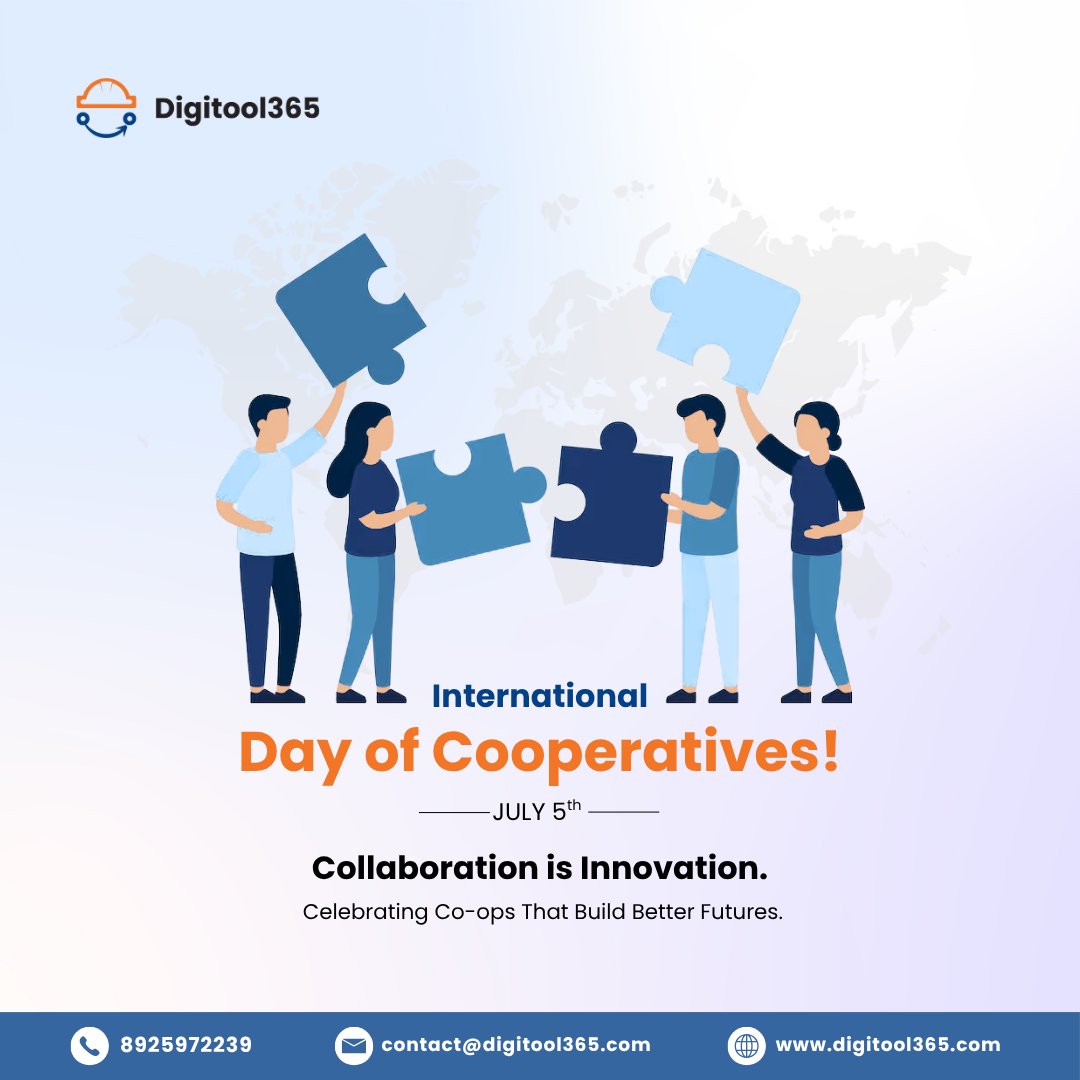 aim2c_official's tweet image. 🤝 Happy International Day of Cooperatives!
At Digitool365, we believe in digital tools that empower teams, boost collaboration &amp;amp; support co-ops across industries.

From automation to CRM — we help you work better, together.

#Digitool365 #CooperativesDay