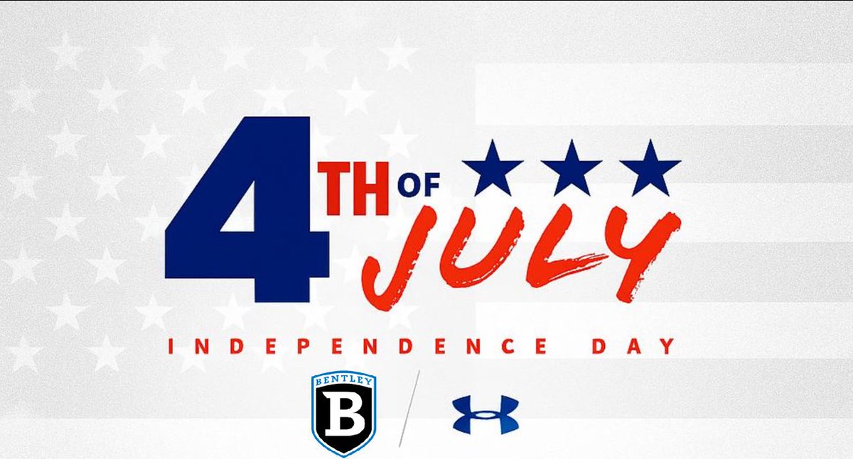 Happy Independence Day from Bentley Football !! 🇺🇸#FLIGHT 🔵⚪️