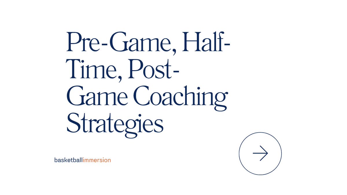 Beyond the buzzer. Stimulate your thinking about maximizing every minute Pre-Game, at Half-Time, and Post-Game.

Dive deep into strategic game management.  
A thread🧵👇