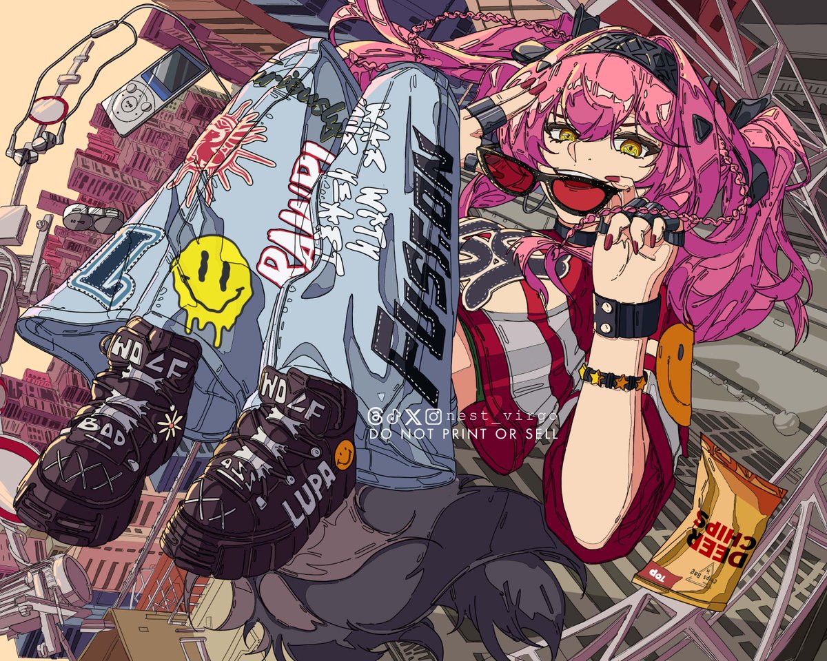 nest_virgo's tweet image. Lupa is here 😎🕶️

#WutheringWaves  #Wuwafanart  #Lupa
