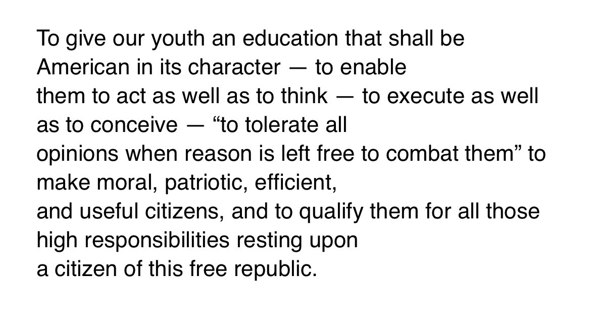 Annual Independence Day reminder of our Mission Statement. Norwich Forever.