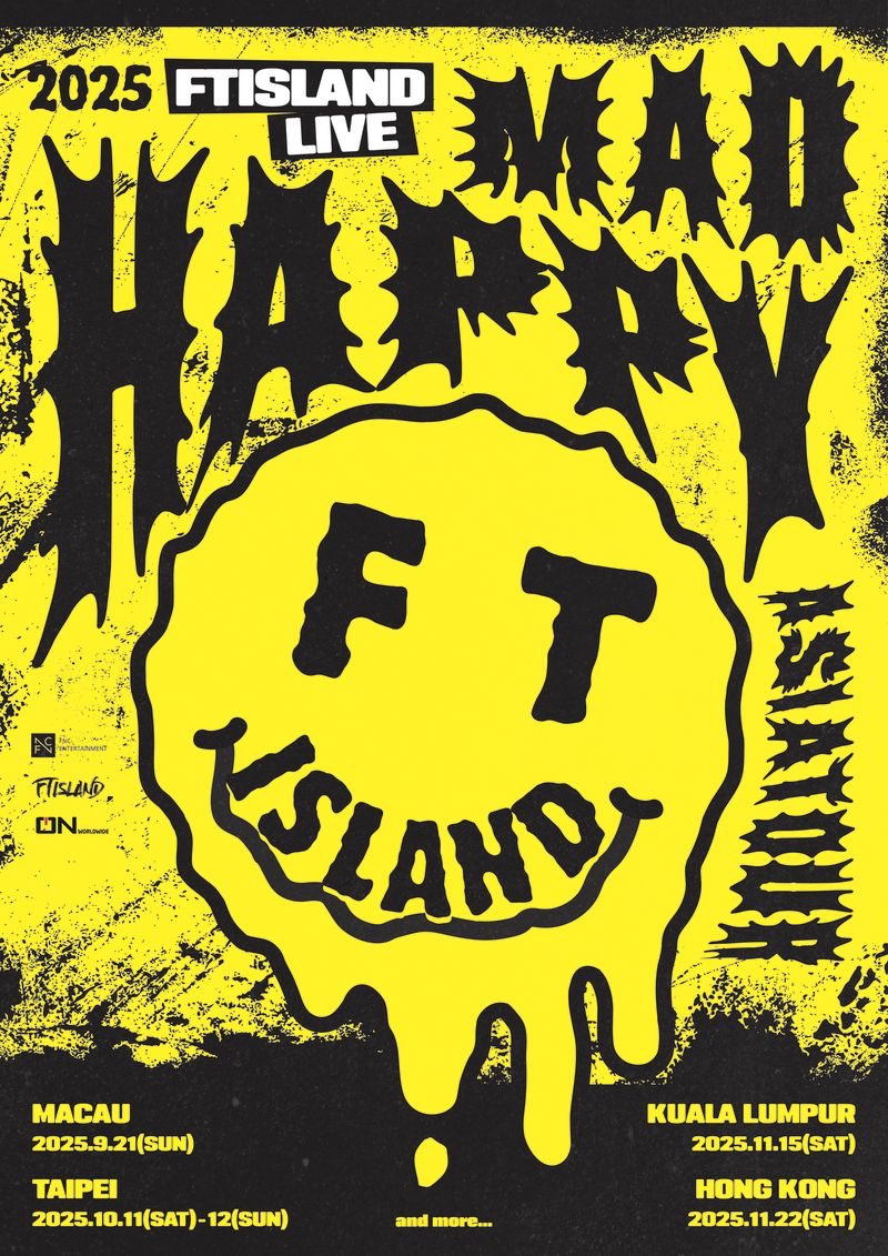 FNC_ENT's tweet photo. 2025 FTISLAND LIVE 'MAD HAPPY' IN ASIA
>> https://t.co/unNp0O0RKl

#FTISLAND #FT아일랜드 #MAD_HAPPY
#FTISLAND_LIVE_MAD_HAPPY https://t.co/XSPfgj8Waz