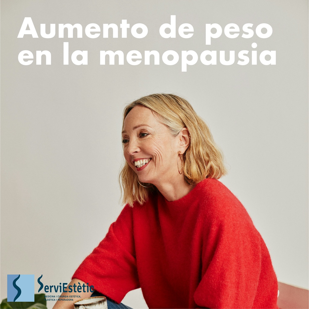 El aumento de peso está reflejado en parte por la ausencia de los estrógenos, aumento de la ingesta calórica, disminución del gasto energético y factores genéticos.