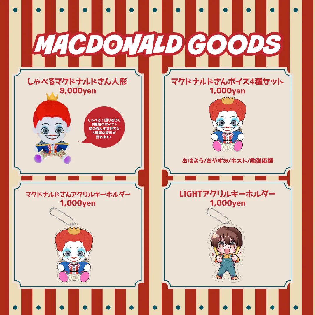 【未開封】しゃべるマクドナルドさん人形 LIGHT/ライト on X: 