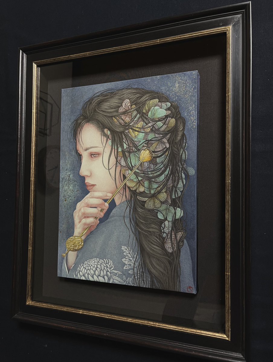 油絵 妖精 F6号 油絵「妖精」F6