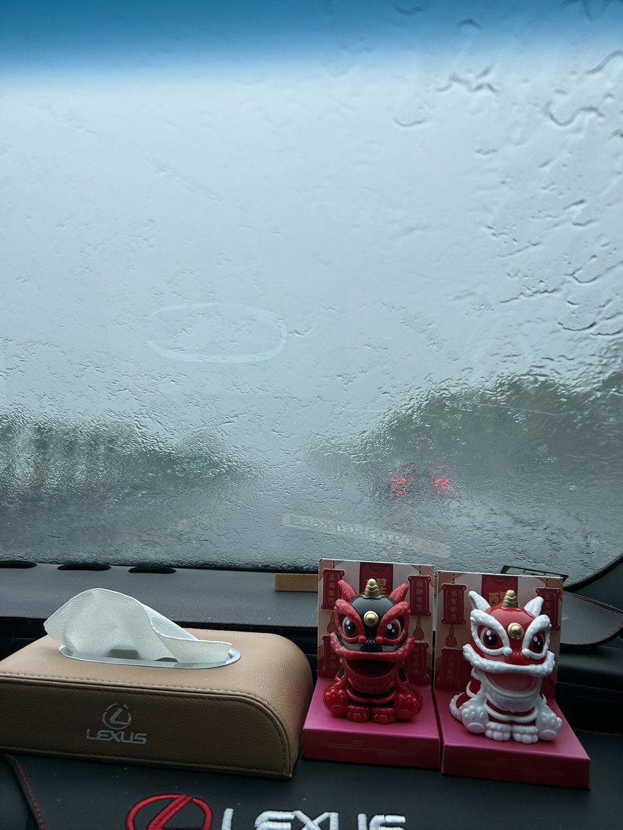 現在雨很大 

花生什麼事？

我在台南往高雄的路上