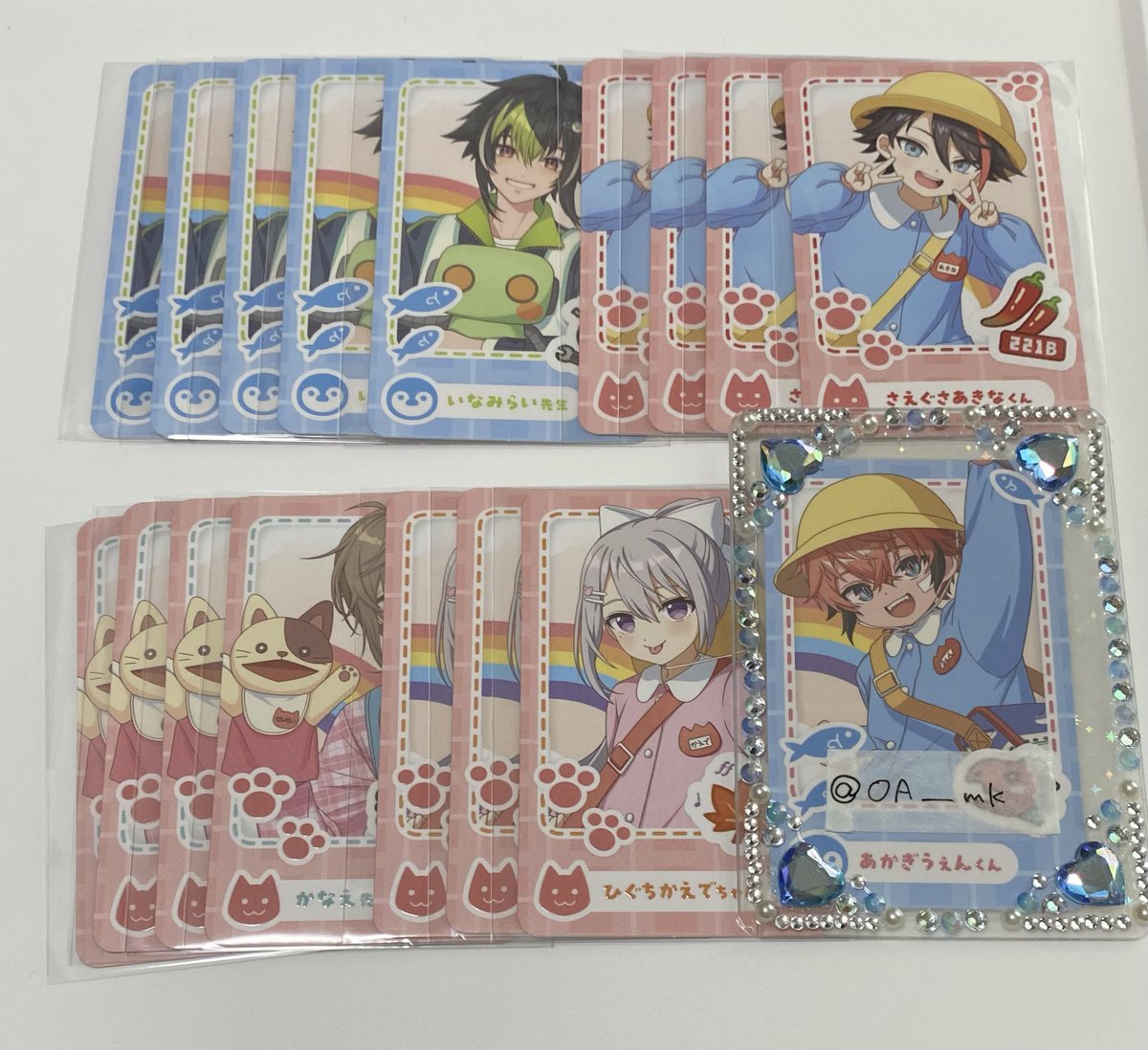 OA___mk's tweet photo. 【交換】にじさんじようちえん 幼稚園 ようちえん エイプリルフール フォト風チェキ

譲)画像のもの(うさぎ組集合お声がけ中です)
求)IDカードの方、ぺんぎん組

単体⇔単体、集合⇔集合 のみ、まとめての方優先
都内手渡し、郵送どちらも可能
検索からでもお気軽にお声掛けください🥲 https://t.co/2JVVFiVWYB
