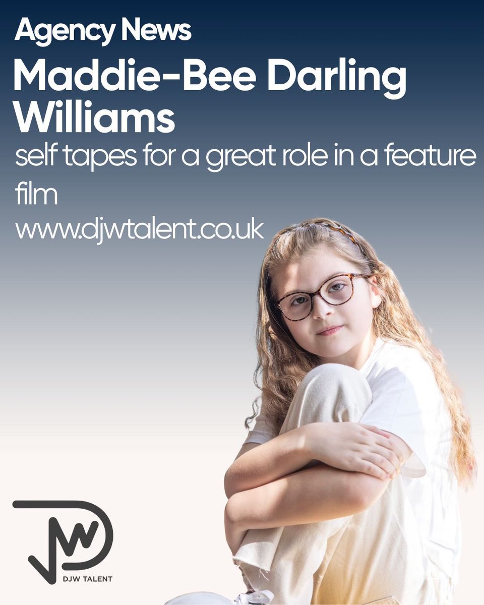 Maddie-Bee Darling Williams self tapes for a great role in a feature film.

Our youngest actor is back at it again! This time taping for some very exciting people, including those behind one of the biggest franchises in the world. 

We are wishing you the very best of luck!