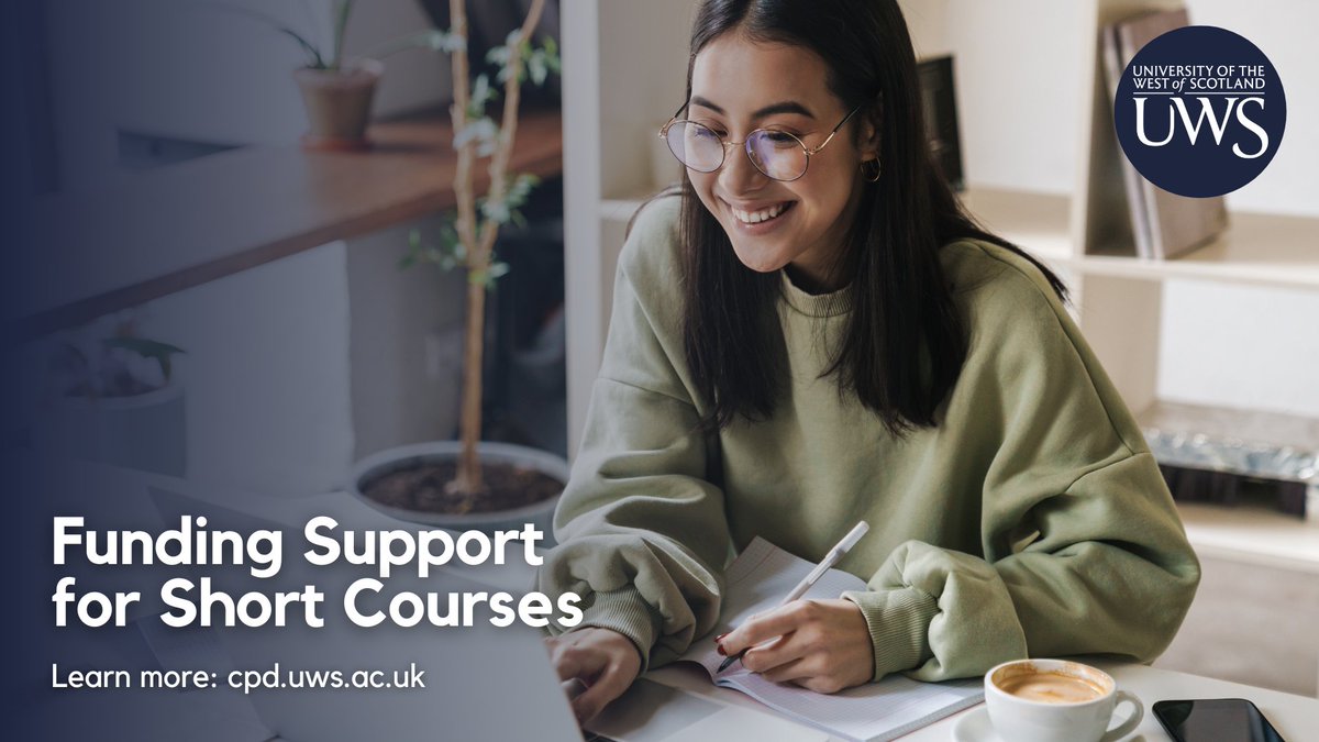 Looking to upskill, retrain or refresh your CV? 🤔 

Explore fully funded short courses at UWS!

View the full catalogue of courses and apply online: bit.ly/3XGMJkp 

#CPD #Upskilling #PersonalDevelopment