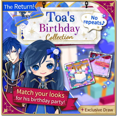 CourtDarkness's tweet photo. Qelsanatics! Toa-sters?! Something else entirely? (Let us know!)
Get ready to celebrate your dear Toa's birthday! ๐
It's close at hand, so don't miss out on stories and avatar items to make it special.โค๏ธ
#VoltageInc #CoD #CourtofDarkness #OtomeGame #HBDToa https://t.co/Fhxpd0yKmv