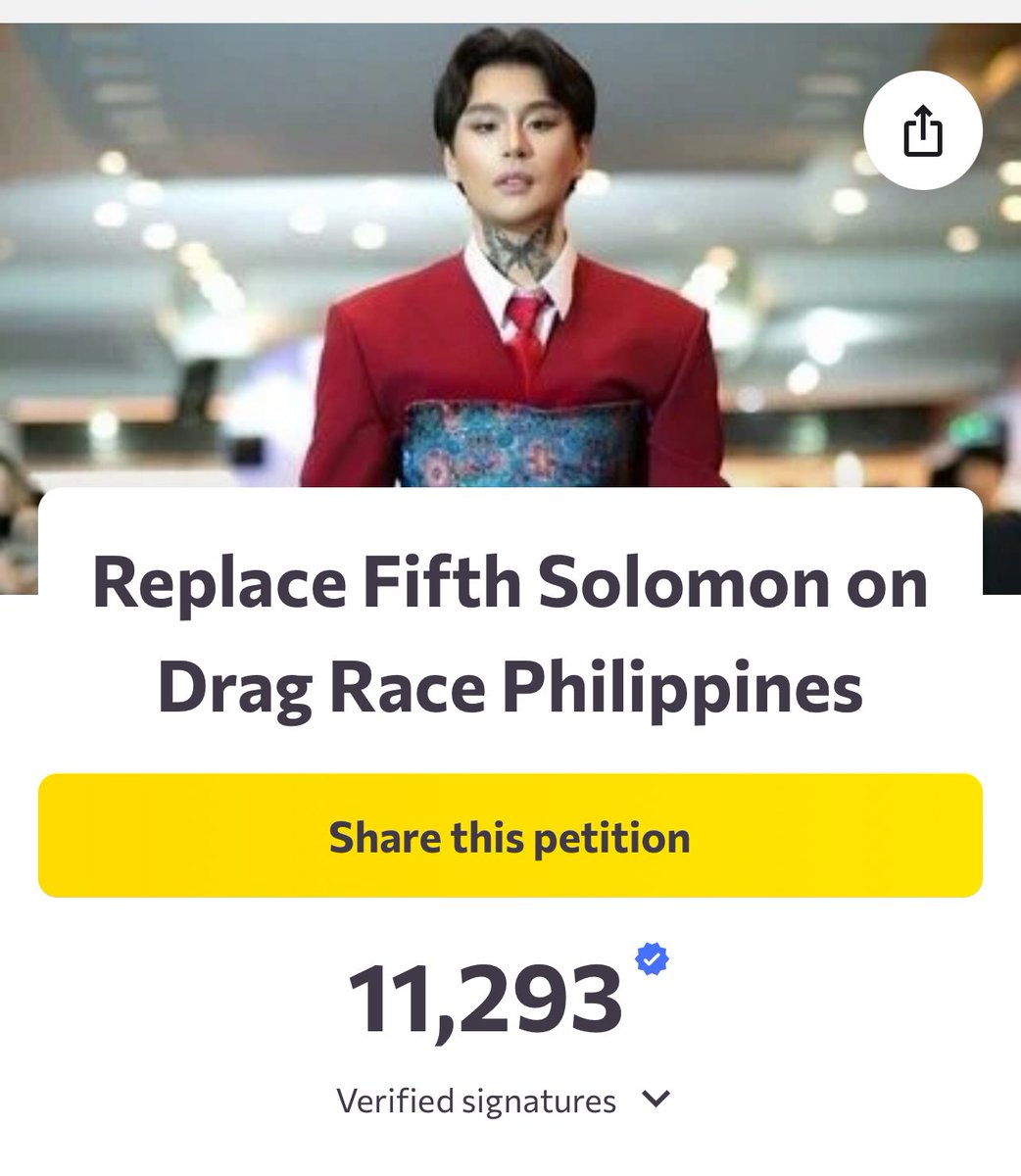 M1sterJoedSo's tweet photo. Hello, @inquirerdotnet, we just want to remind you that more than 11k people want this person out of DRPH because of his behavior. 

Link: https://t.co/rBymPdMPlN

Cancelled my @wowpresentsplus subscription until he is removed. @RuPaulsDragRace @WorldOfWonder pls take action. https://t.co/TxuW09hhnD