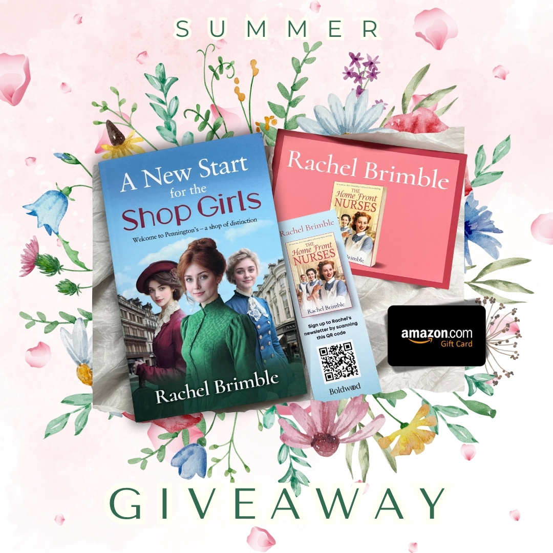My Summer Giveaway is LIVE!
Enter today to WIN a signed copy of A NEW START FOR THE SHOP GIRLS plus a £10/$10 Amazon Gift Certificate... Good luck!
LINK: rachelbrimble.blogspot.com/2025/07/my-sum…
