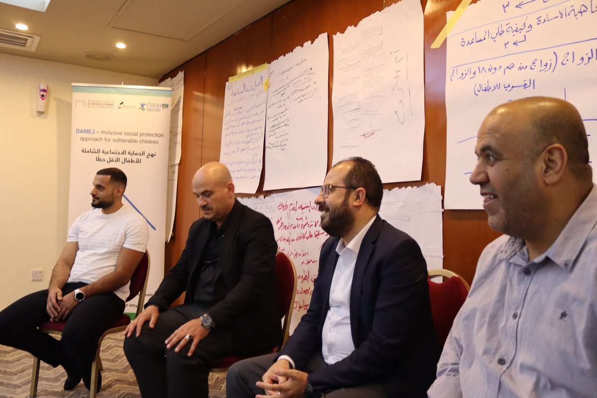 🇯🇴 Within DAMEJ project, a 4-day specialized training on child protection &amp; adolescent clubs was held in #Amman in May. Participants gained vital skills to support vulnerable children at risk of violence, neglect and school dropout thanks to <a href="/AicsAmman/">AICS Amman</a>
✍️🏽coopi.org/en/jordan-stre…