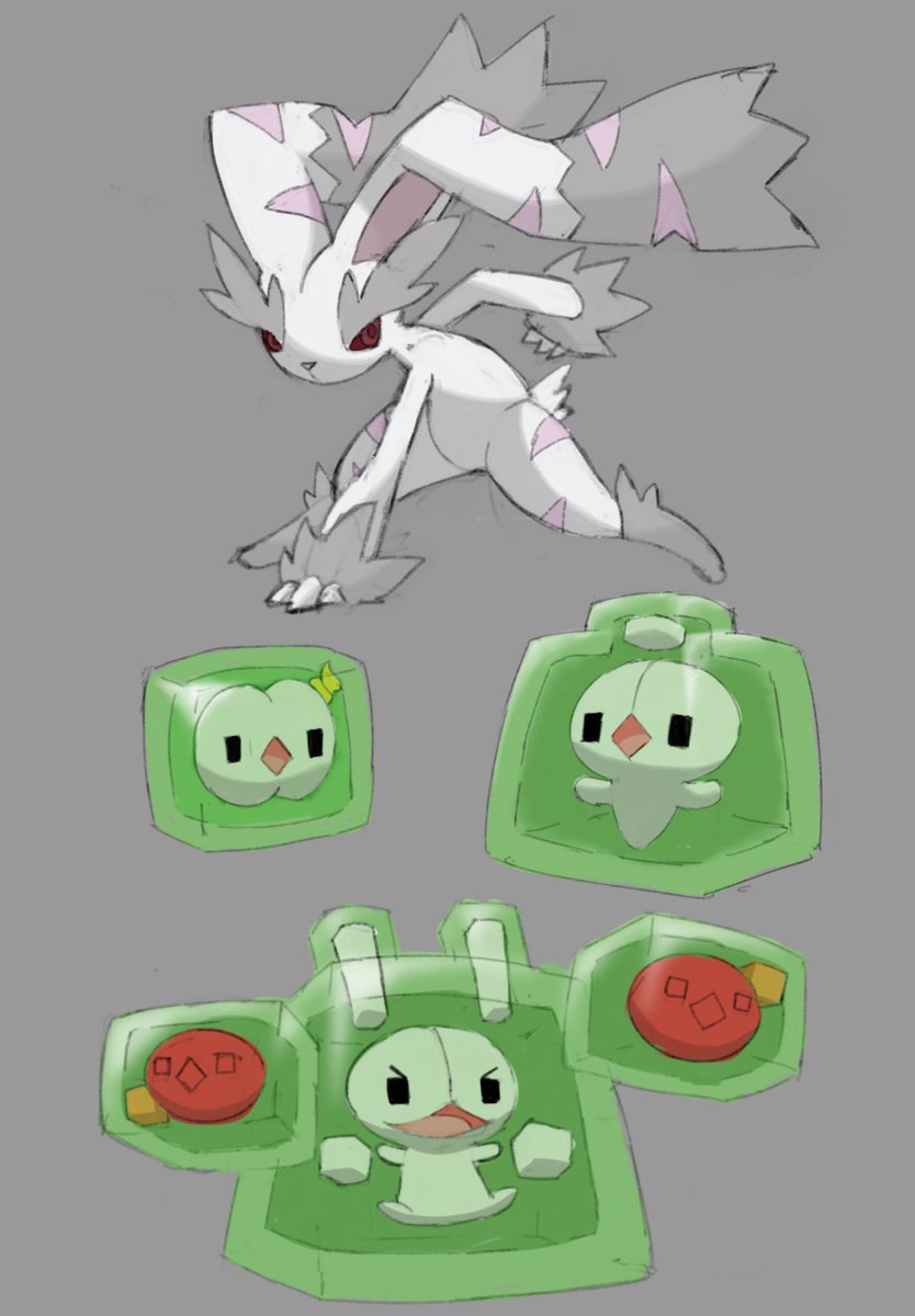 sunshadow95's tweet photo. Yo I figured out that I could put more than one subject in a canvas that’s so wild bro.

#Minecraft #Pokemon https://t.co/1lJCSCzPNH
