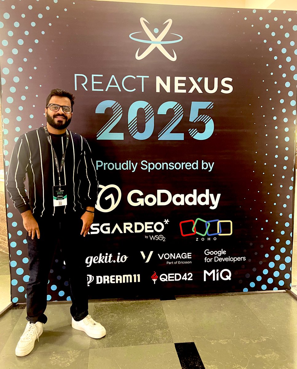 skyjoshii's tweet image. Time for a little photo session !! 
@ReactNexus 
#ReactNexus2025 #React