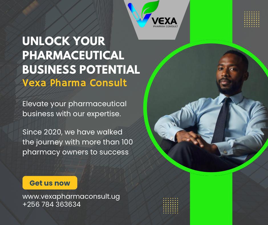 Looking for expert guidance to take your pharmaceutical business to the next level? Vexa Pharma Consult is here to help! Join the ranks of over 100 successful pharmacy owners since 2020. #VexaPharmaConsult #PharmaceuticalConsulting #BusinessSuccess
#Pharmacy_Uganda