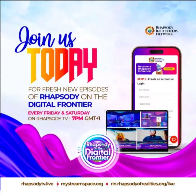 rodf_1's tweet photo. 💥💥💥💥TUNE IN TODAY AT 7PM GMT+1 FOR ANOTHER EXCITING EPISODE OF RHAPSODY ON THE DIGITAL FRONTIER 🚀🚀🚀🚀🚀🚀🚀
💃🏻💃🏻💃🏻

https://t.co/BXuz9c0mya
https://t.co/NR06t4HdbQ
https://t.co/HE45513Eh6 

#rhapsodyofrealities
#rhapsodyinfluencers
#mystreamspace
#tap2read
#qubads https://t.co/o9BTY9B5dL