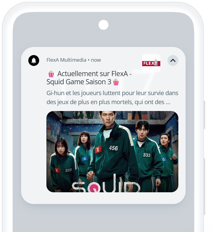 flexamultimedia's tweet photo. 🍿 Actuellement sur FlexA - Squid Game Saison 3🍿 https://t.co/FAv4rudpQy