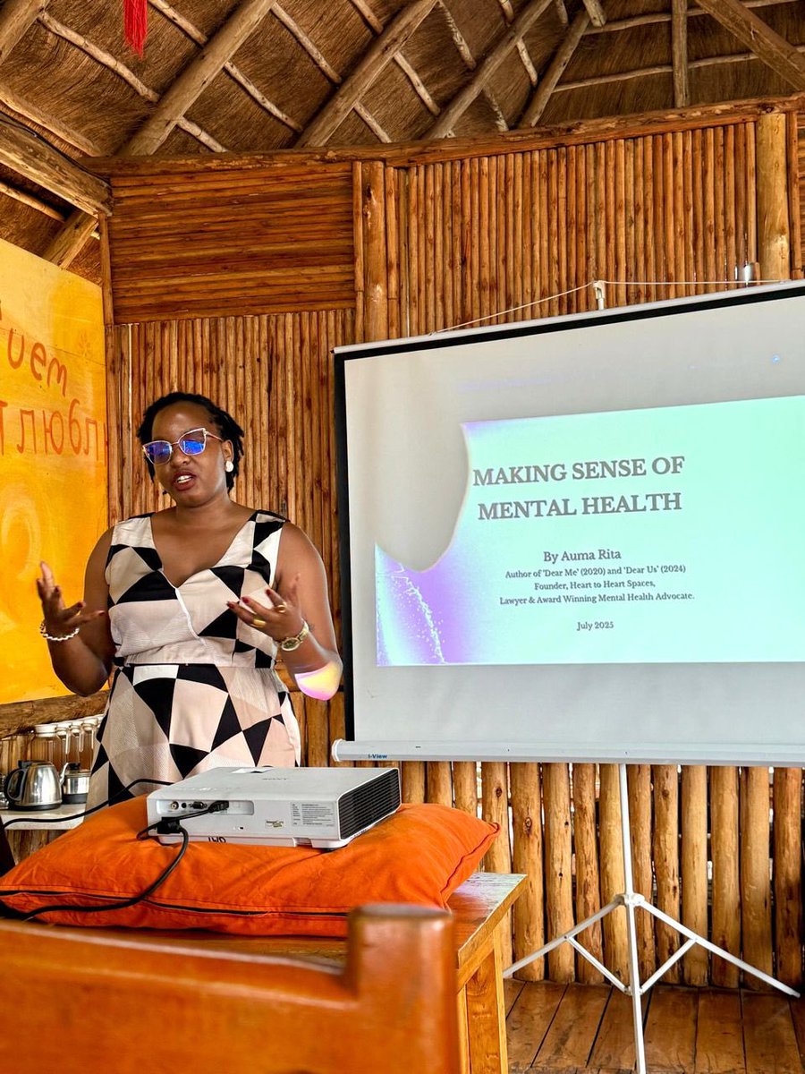 Heartyspaces's tweet image. Our founder @auma_rita represented us at the IWO General Meeting for a mental health awareness talk, where she unpacked key questions around mental health, the difference between mental health issues and illness, and shared practical ways to care for your mental well being.