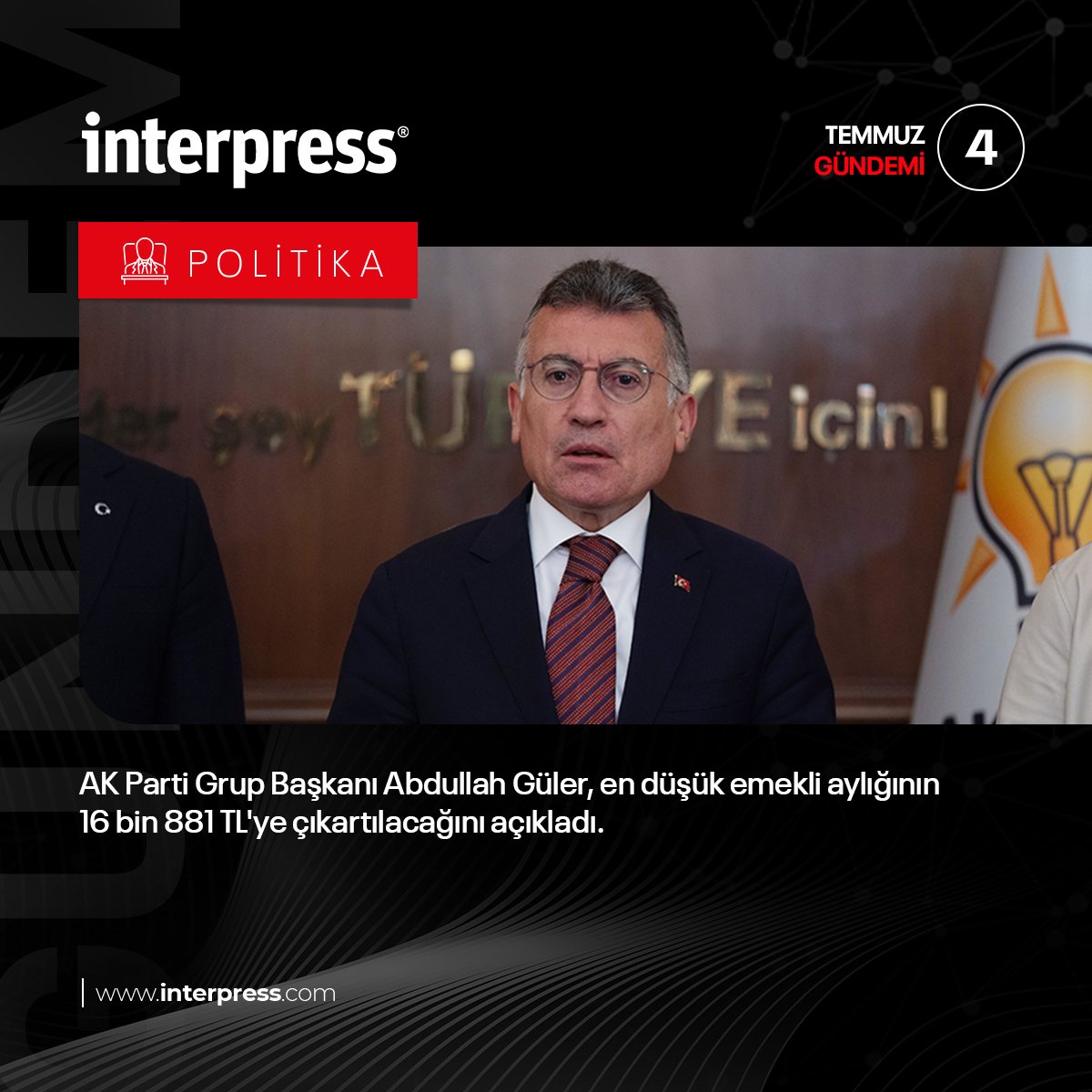 Interpress1940's tweet photo. Interpress ile Türkiye'nin gündemine dair tüm ayrıntılardan haberdar olun. ☑️

🗓️ 4 Temmuz 2025

#Interpress #TürkiyeninHafızası #TürkiyeninGündemi