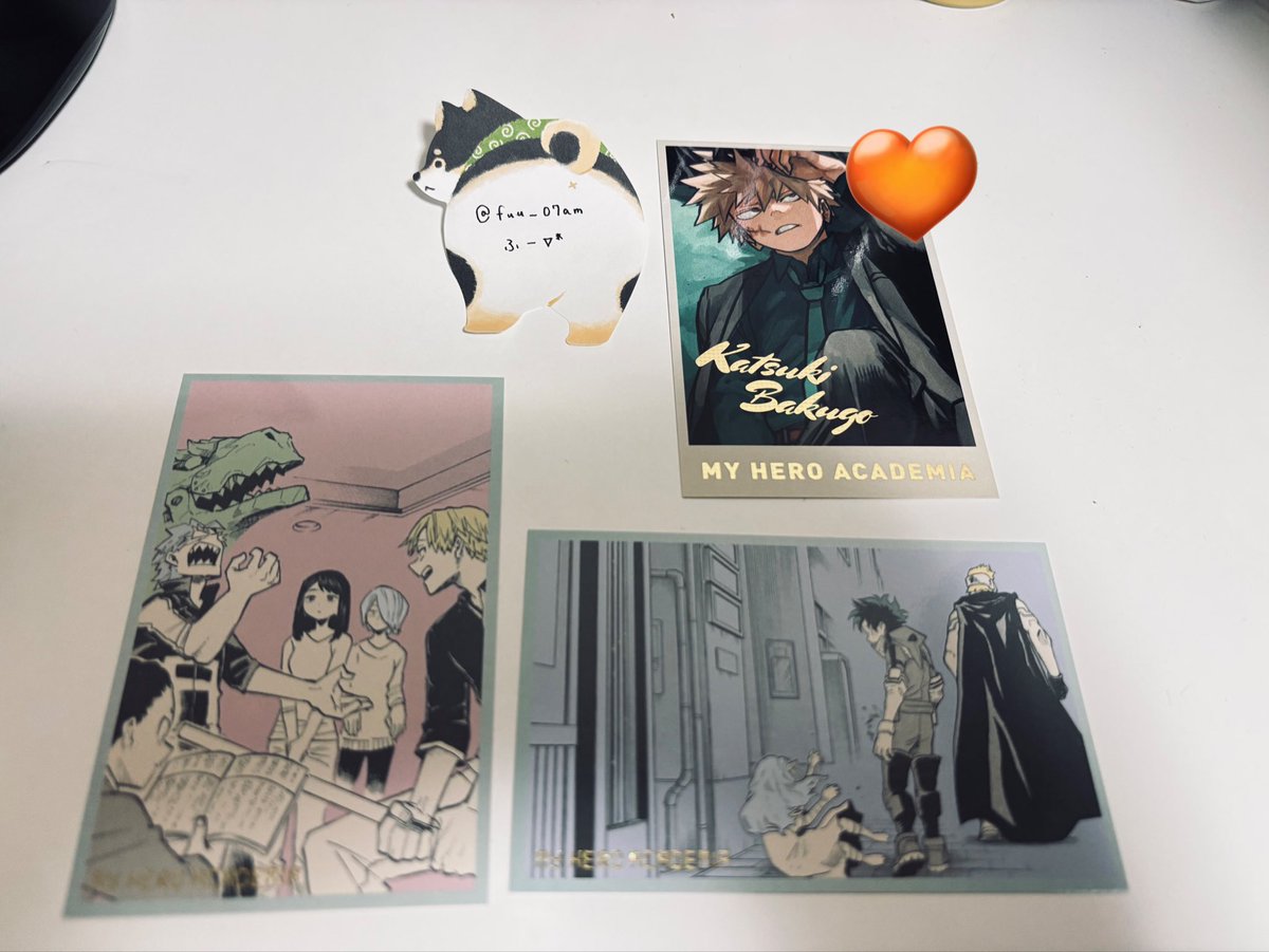 fuu_07am's tweet photo. <交換>ヒロアカ 僕のヒーローアカデミア 原画展 メモリアルコレクション 

譲:画像1 
求:💖のもの

🧡は無印も併せて引き取っていただける方優先です。
検索からでもお気軽にお声掛けください。 https://t.co/pQkxqGYgvv