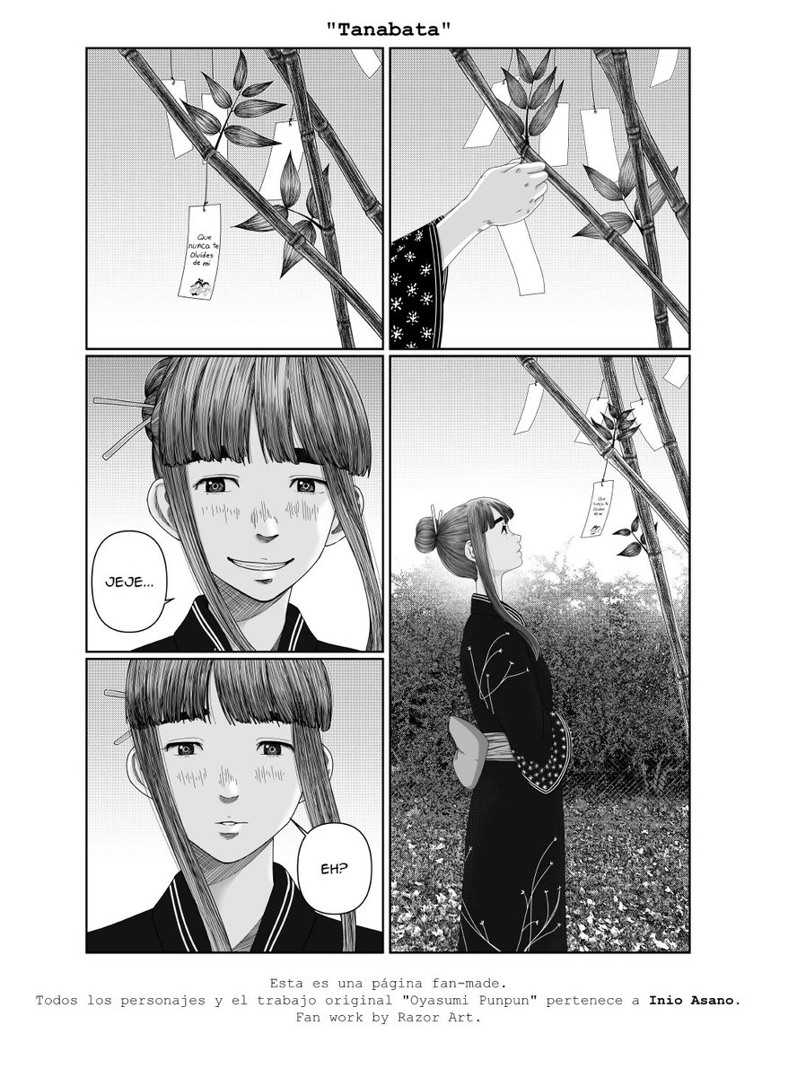 RazorArt4's tweet photo. Buenas noches Punpun conmemoración al Tanabata 🎋 
#InioAsano https://t.co/WG7bWrS2Fq
