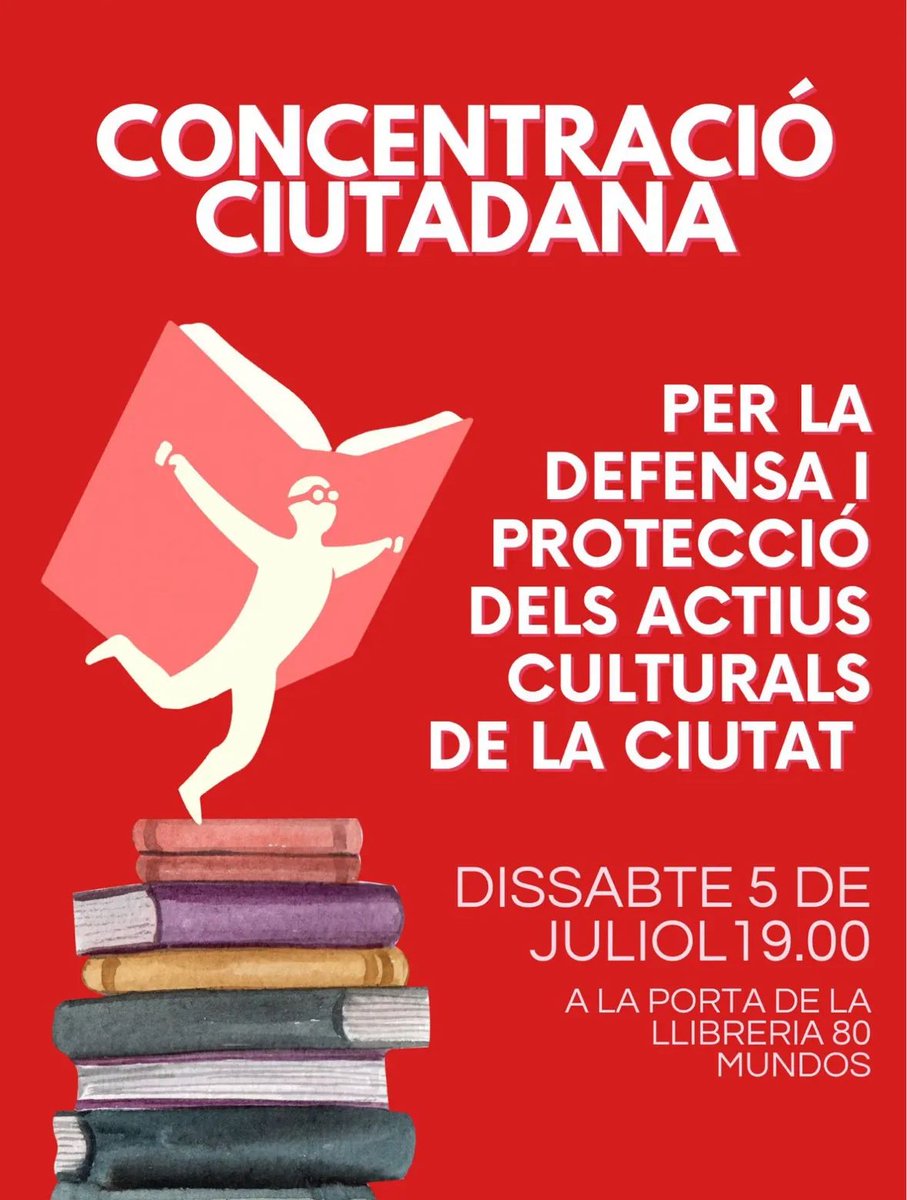 Alacant 📢

El dissabte ens concentrem en suport de la Librería 80 Mundos i en defensa d'una ciutat per als veïns i veïnes.