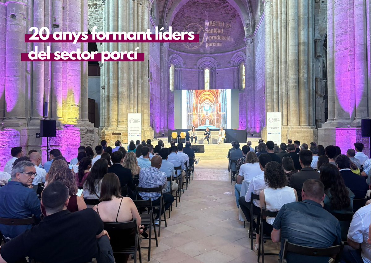 ETSEAFIV_UdL (@etseafiv_udl) on Twitter photo El 31 de maig vam celebrar a la Seu Vella els 20 anys del Màster en Sanitat i Producció Porcina de l'#ETSEAFiV!
Més de 150 persones van recordar dues dècades de formació, innovació i compromís amb la sanitat i la producció porcina🙌
ℹ️etseafiv.udl.cat/ca/noticies/Ce…
<a href="/UdL_info/">Universitat de Lleida (UdL)</a> El 31 de maig vam celebrar a la Seu Vella els 20 anys del Màster en Sanitat i Producció Porcina de l'#ETSEAFiV!
Més de 150 persones van recordar dues dècades de formació, innovació i compromís amb la sanitat i la producció porcina🙌
ℹ️etseafiv.udl.cat/ca/noticies/Ce…
<a href="/UdL_info/">Universitat de Lleida (UdL)</a>