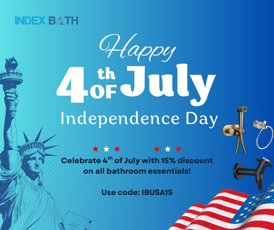 Index Bath (@bathindex) on Twitter photo This 4th of July, celebrate with 15% OFF bathroom upgrades from Index Bath โ because even your bathroom deserves a glow-up
Make your bathroom sparkle brighter than the fireworks!
View more <a href="/BathIndex/">Index Bath</a>
#FourthOfJulyDeals #BathroomGlowUp #ShowerInStyle #SmartBathroomUpgrade This 4th of July, celebrate with 15% OFF bathroom upgrades from Index Bath โ because even your bathroom deserves a glow-up
Make your bathroom sparkle brighter than the fireworks!
View more <a href="/BathIndex/">Index Bath</a>
#FourthOfJulyDeals #BathroomGlowUp #ShowerInStyle #SmartBathroomUpgrade