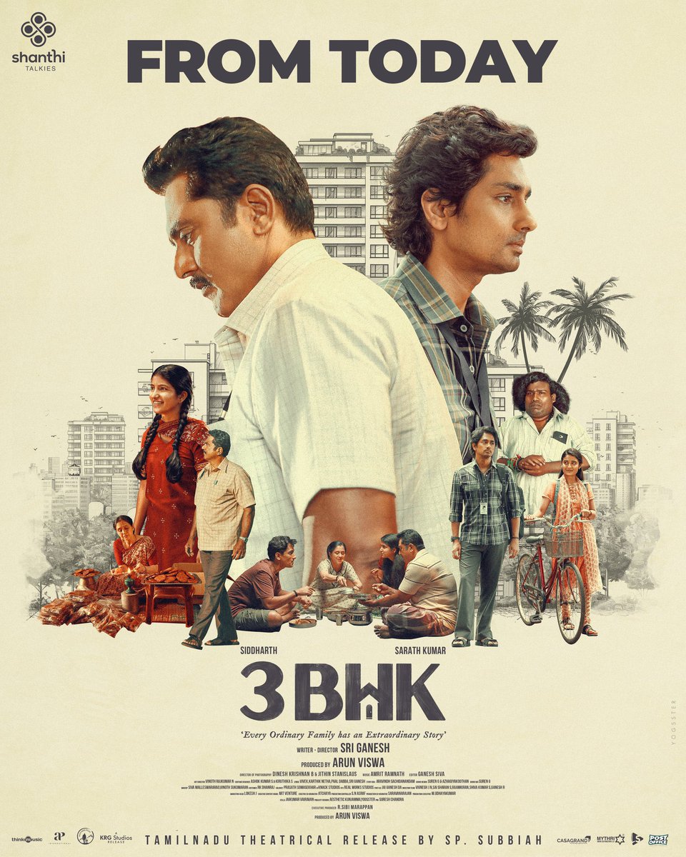 Feeling delighted to have experienced a film like #3BHK! It's more than just a film - it's got real emotions that hit close to home ❤️

The motivation is so real, I want to get a house of my own for my parents. And that's how a film should impact everyone. Proud of you,