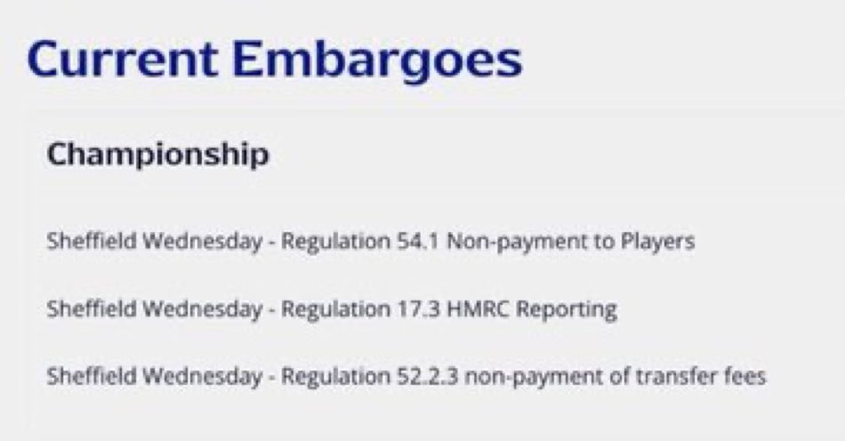Brilliant start to the season by #SWFC first 3 points at home, a hatrick of own goals scored.   Top of the (EMBARGO) league owls.  HMS PISS THE LEAGUE. #WAWAW