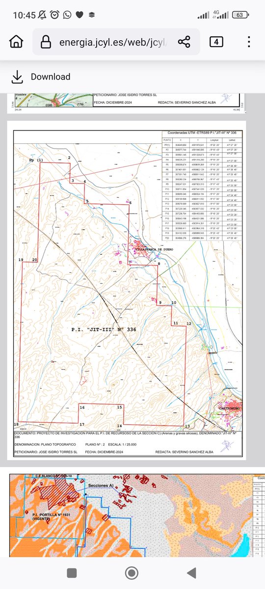 EcologistasVall's tweet photo. ⚠️ GRAVERAS:

En tramitación permiso de investigación para GRAVERAS JIT-III n.º 336-VA y nº 1979-ZA, en Castronuño y Villafranca de Duero-Va y Toro-Za.

103 cuadrículas mineras

EN EL BORDE DE LA RESERVA NATURAL RIBERAS DE CASTRONUÑO 

https://t.co/Z6CVpbUyUp

BOCYL 127, 4-7-25 https://t.co/HK9Mc5nNra