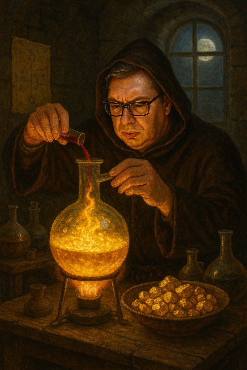 Jedini način da Srbija postane "zlatni standard" u političkim slobodama je, očigledno, da taj standard napravi.

Alhemičarski, precizno, na Andrićevom vencu, sa što više kapi krvi i suzavca. Oproban recept.