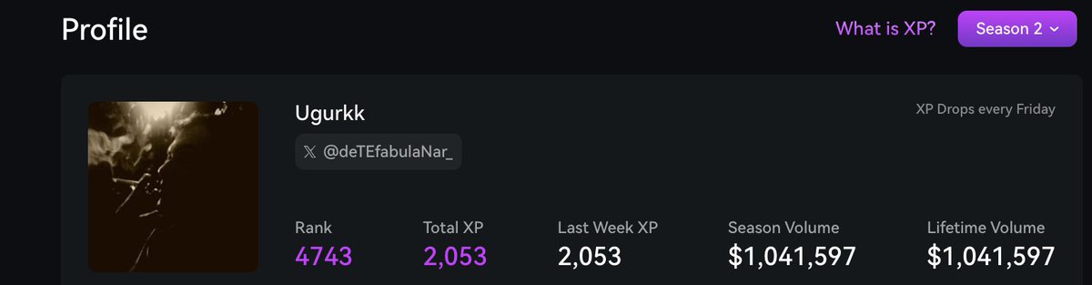 💻 <a href="/tradeparadex/">Paradex Network</a>'de 26. hafta xp puanları dağıtıldı.
Bunun dışında cookie üzerinden de listeye girip xp ödülü kazanmışım.
+paradex store'dan da %90 indirim kazanmışım.