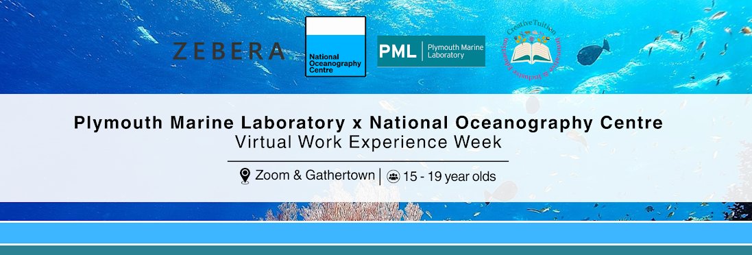 📢 Big news! For the first time, Plymouth Marine Laboratory (PML) and the National Oceanography Centre (NOC) are teaming up to offer a Virtual #WorkExperience Week – and applications are now open! 👇 pml.ac.uk/event/pml-x-no…