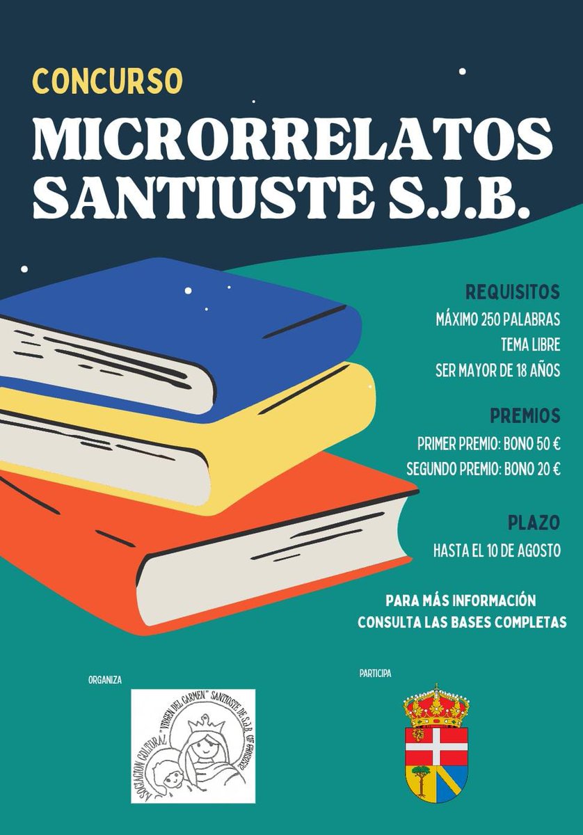 CulturalVirgen's tweet photo. Concurso de microrrelatos. 

#semanaculturalsantiuste2025
#jornadaliterariasantiuste2025
#concursomicrorrelatos2025 https://t.co/9iGUeTsKAk