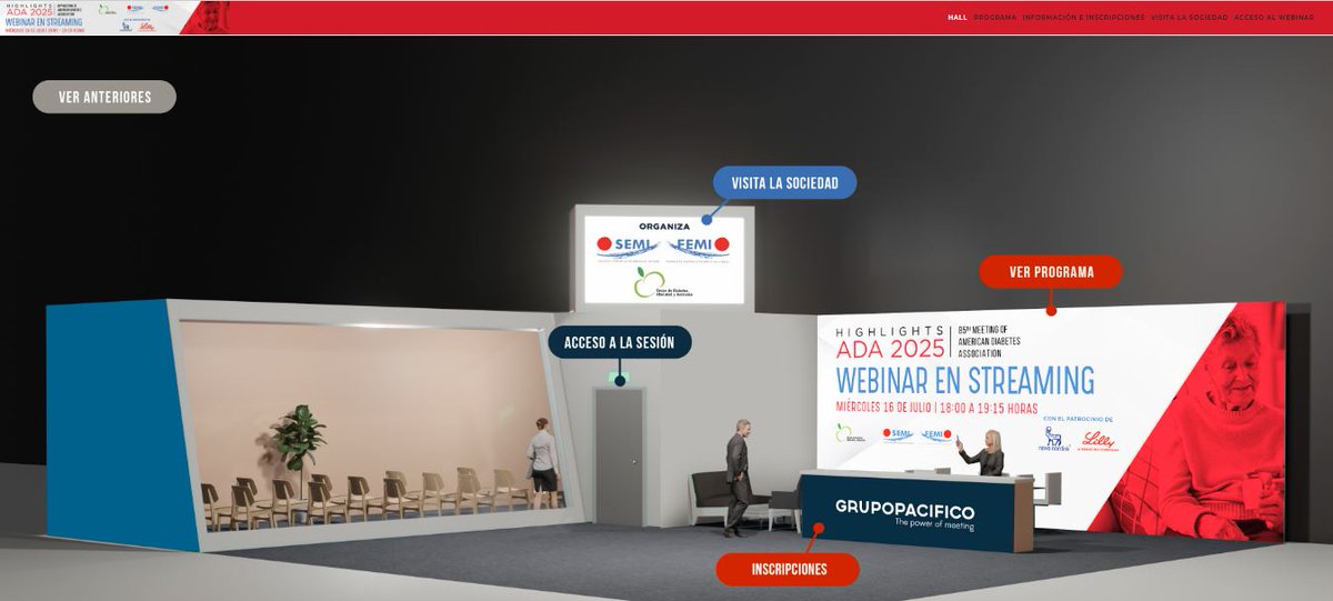 Sociedad Española de Medicina Interna (SEMI) (@sociedad_semi) on Twitter photo 📢Seminario web ADA Highlights 2025 - 85º Meeting of American Diabetes Association del GT <a href="/Diabetes_SEMI/">GT-SEMI Diabetes, Obesidad y Nutrición #17DM_SEMI</a> de <a href="/Sociedad_SEMI/">Sociedad Española de Medicina Interna (SEMI)</a> 🏥🩺
🗓️Miércoles, 16 de julio | 18:00 – 19:15 HORAS
🔹Inscripción gratuita intranet.pacifico-meetings.com/GescoWeb/?cfg=…
🔹Plataforma de acceso al seminario 📢Seminario web ADA Highlights 2025 - 85º Meeting of American Diabetes Association del GT <a href="/Diabetes_SEMI/">GT-SEMI Diabetes, Obesidad y Nutrición #17DM_SEMI</a> de <a href="/Sociedad_SEMI/">Sociedad Española de Medicina Interna (SEMI)</a> 🏥🩺
🗓️Miércoles, 16 de julio | 18:00 – 19:15 HORAS
🔹Inscripción gratuita intranet.pacifico-meetings.com/GescoWeb/?cfg=…
🔹Plataforma de acceso al seminario