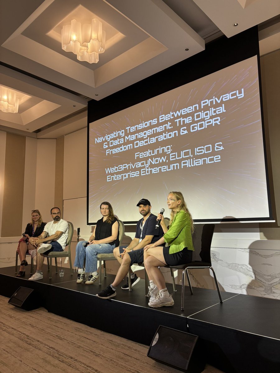 RAKYM.eth (@rakymnft) on Twitter photo Yesterday <a href="/winprivacy/">@winprivacy Ecosystem Diversity</a> sat with a lawyer, researcher, cypherpunk and european commissioner not to “bridge gaps” but to have a real conversation.
If we want a future where privacy is built universaly, we need to talk to each other.
That’s how we diversify who builds our world. Yesterday <a href="/winprivacy/">@winprivacy Ecosystem Diversity</a> sat with a lawyer, researcher, cypherpunk and european commissioner not to “bridge gaps” but to have a real conversation.
If we want a future where privacy is built universaly, we need to talk to each other.
That’s how we diversify who builds our world.