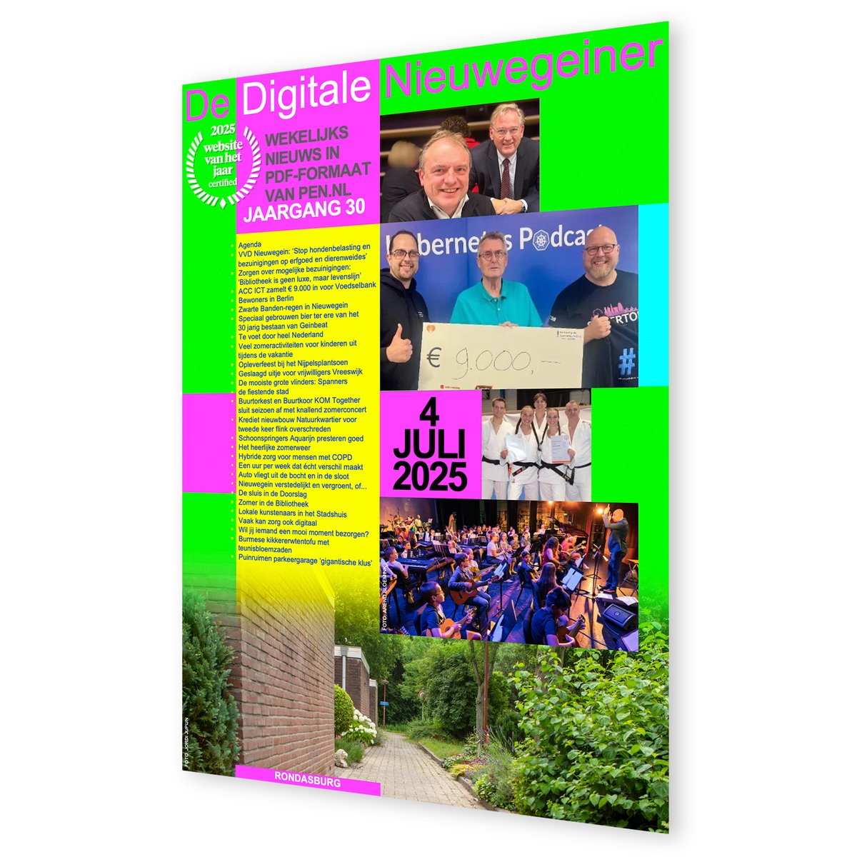 Hangend aan gezekerde touwen verrichten slopers in de parkeergarage van het St. Antonius ziekenhuis hun werkzaamheden.

Ook dát maak je mee in Nieuwegein. En ook dáárover verhaalt De wekelijkse, gratis Digitale Nieuwegeiner. Klik: ap.lc/yypjk