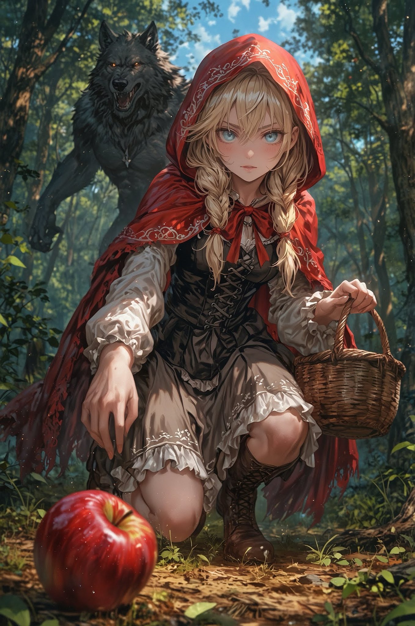 【赤ずきんの逆襲】手描き イラスト アート sddefault.jpg