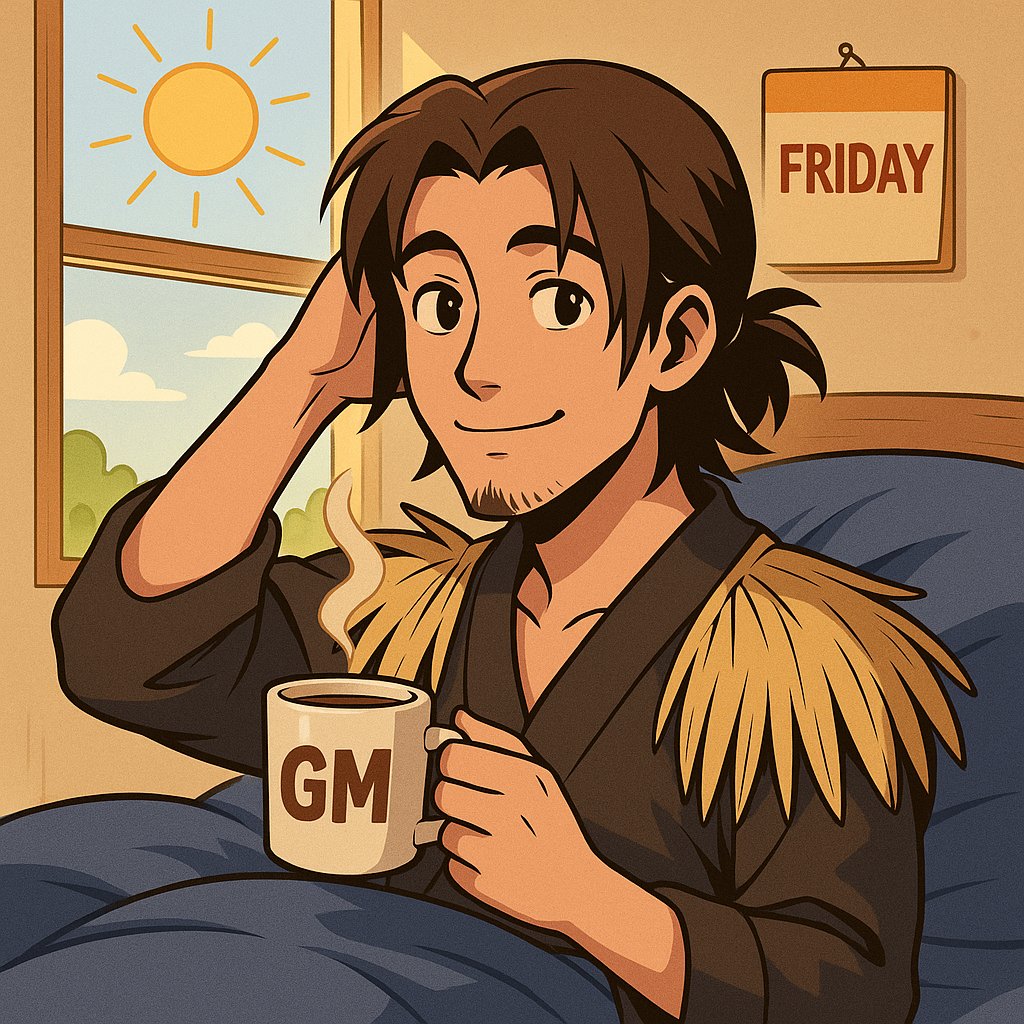 GM 🌞
It’s Friday! You’ve made it this far — don’t slow down now.
Wrap the week with purpose, not pressure. You’re closer than you think. 💫