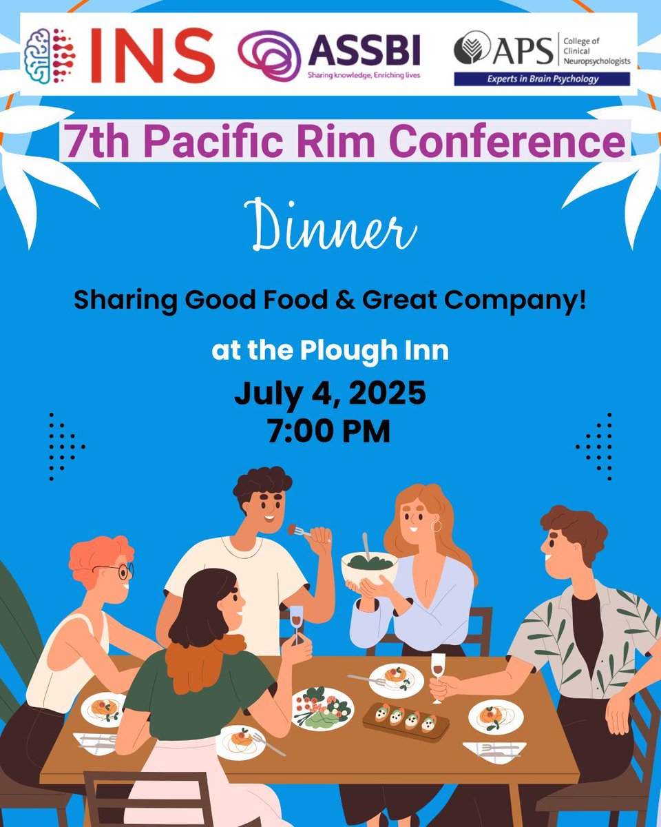 Wrap up an inspiring day at the 7th Pacific Rim Conference with the Conference Dinner! Unwind, connect, and celebrate with colleagues. #INS2025inBrisbane