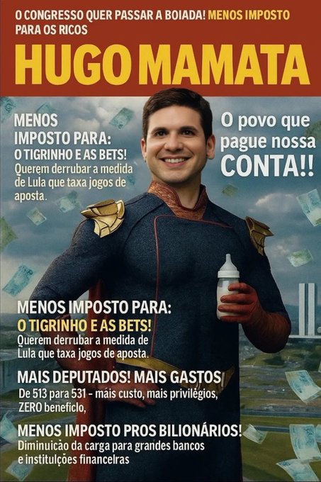Alguém sabe quanto Hugo Motta e o Congresso da Mamata estão levando dessas Bets para zerarem os impostos das jogatinas no Brasil ??? 👇