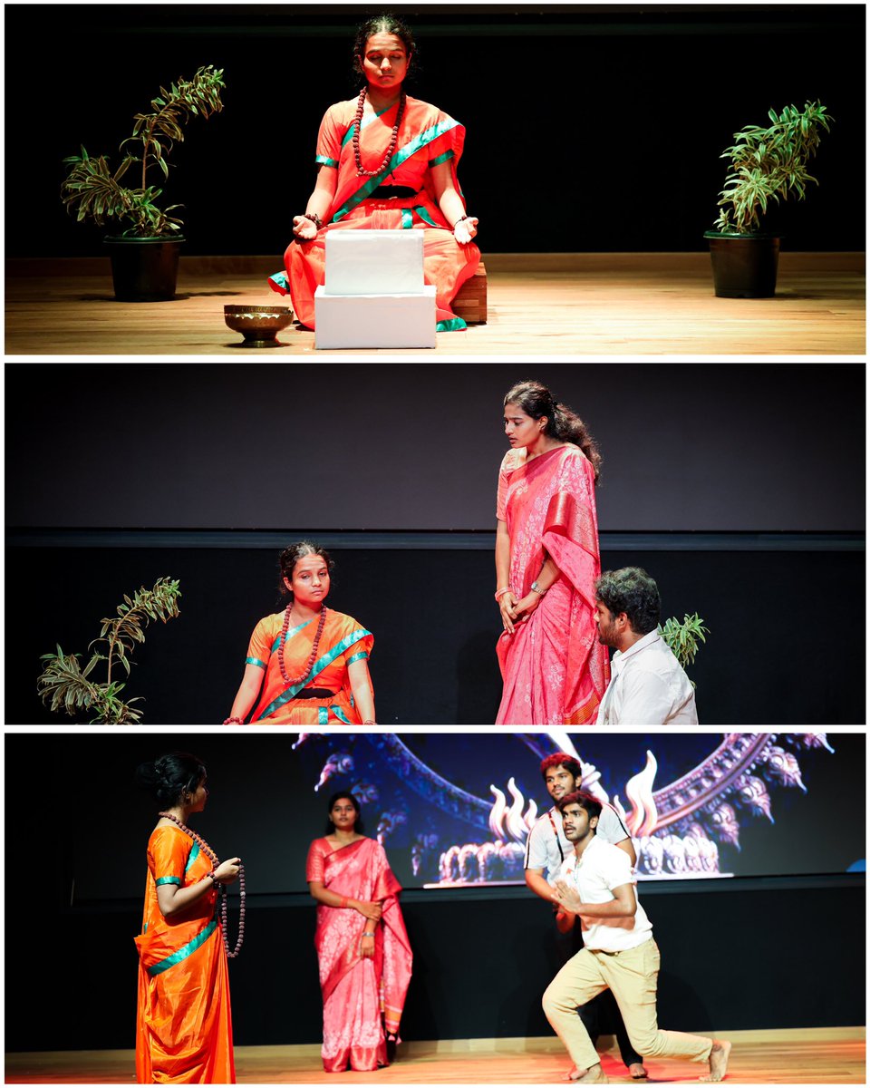 ChanakyaUni's tweet image. “Daive Manushya Rupena” – A Theatrical Reflection on the Mystical Mandalas by Engineering Students at Chanakya University

As part of Chanakya University’s pioneering approach to holistic and interdisciplinary education, students from the School of Engineering presented their…