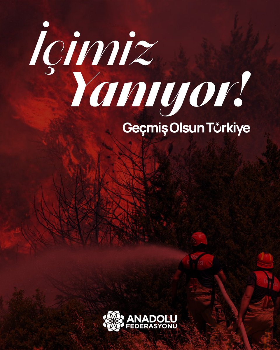 Orman yangınları sebebiyle zarar gören tüm vatandaşlarımıza ve tüm canlılarımıza geçmiş olsun dileklerimizi iletiyor, yangınların durdurulması için canla başla çalışan tüm görevlilerimize minnet duyuyoruz.