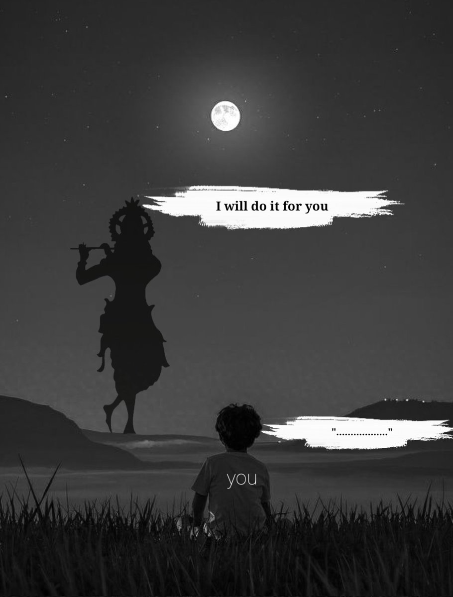 "your words.....to krishna?"
