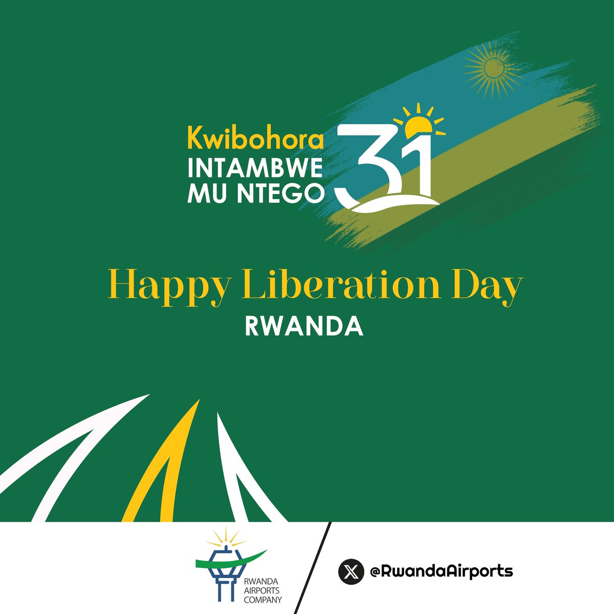 Happy Liberation Day, Motherland 🇷🇼
On this special day, we honor the brave men and women who made the ultimate sacrifice for Rwanda’s freedom and progress. We stand on their shoulders as we work together to rebuild a nation that every Rwandan is proud to call home. 
#Kwibohora31