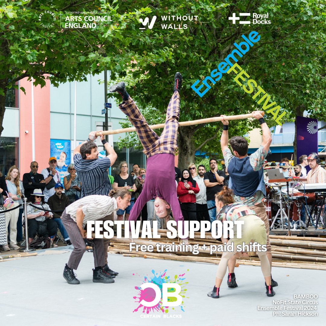 Certain Blacks (@certain_blacks) on Twitter photo We are looking for Festival Assistants for #EnsembleFestival25
📍@yourroyaldocks
➡️Free training & paid shifts
23 July: training day
26 & 27 July: Ensemble Festival
Head to our website for all the details🔗
#artsjobs #creativejobslondon #jobslondon
@aceagrams <a href="/withoutwalls/">withoutwalls</a>.uk We are looking for Festival Assistants for #EnsembleFestival25
📍@yourroyaldocks
➡️Free training & paid shifts
23 July: training day
26 & 27 July: Ensemble Festival
Head to our website for all the details🔗
#artsjobs #creativejobslondon #jobslondon
@aceagrams <a href="/withoutwalls/">withoutwalls</a>.uk